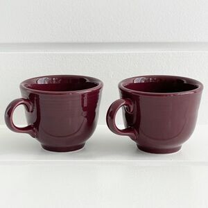 Fiesta Fiestaware Set of TWO Cinnabar Ring Handle Tea Cup In Perfect Condition